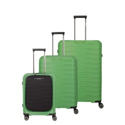 куфари,travelite,mooby,4w,l,m,s,frontpocket,trolley,bag,green,(green)