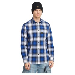 Карирана риза G-Star Bristum 20 Slim Fit long sleeve shirt - Blue (Deep Blue Tyler Check) карирана,риза,дамски,ризи,мъжки,ризи,g,star,bristum,20,slim,fit,long,sleeve,shirt,blue,(deep,blue,tyler,check)