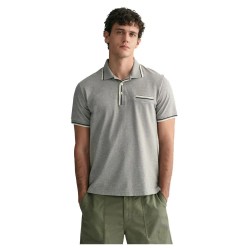 мъжки,блузи,с,яка,gant,2,col,tipping,pique,short,sleeve,polo,grey,(grey,melange)