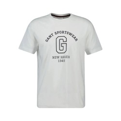 тениска,мъжки,тениски,gant,graphic,2003310,short,sleeve,t,shirt,eggshell,(white)