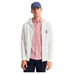блуза,мъжки,пуловери,gant,graphic,2044015,full,zip,sweatshirt,white