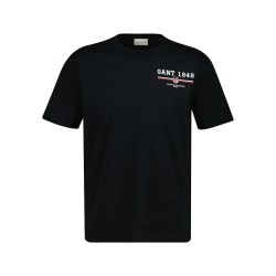 тениска,мъжки,тениски,gant,graphic,short,sleeve,t,shirt,black