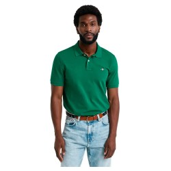 мъжки,блузи,с,яка,gant,reg,shield,short,sleeve,polo,deep,green,(green)