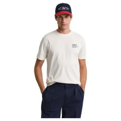 тениска,мъжки,тениски,gant,small,graphic,2003300,short,sleeve,t,shirt,beige,(cream)