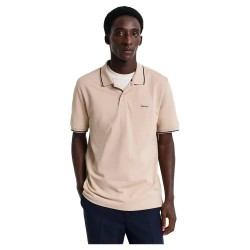 мъжки,блузи,с,яка,gant,tipped,piqué,short,sleeve,polo,beige,(dry,sand)