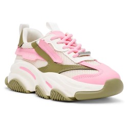 маратонки,дамски,маратонки,steve,madden,possession,e,trainers,green,forest,pink,(pink)