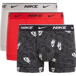 боксерки,мъжко,бельо,nike,000pke1008,boxers,black,nk,lg,prnt,colge,grey,uni,red,(multicolor)