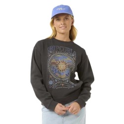 блуза,дамски,блузи,rip,curl,luna,relaxed,sweatshirt,grey,(washed,black)