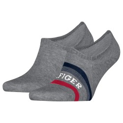 чорапи,мъжки,чорапи,tommy,hilfiger,footie,no,show,socks,2,pairs,mid,grey,melange,(grey)