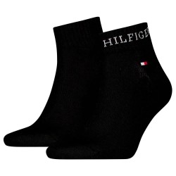 чорапи,мъжки,чорапи,tommy,hilfiger,quarter,socks,2,pairs,black