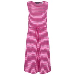Рокля Regatta Ariena sleeveless dress - Pink (Pink Fusion / White Painter Stripe) рокля,дамски,поли,и,рокли,regatta,ariena,sleeveless,dress,pink,(pink,fusion,white,painter,stripe)
