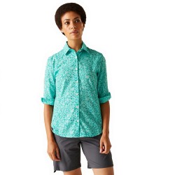дамски,блузи,дамски,ризи,regatta,kinnis,3,4,sleeve,shirt,blue,(aruba,blue,meadow,print)