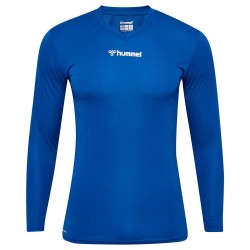 тениска,мъжки,тениски,hummel,essential,long,sleeve,t,shirt,true,blue,(blue)