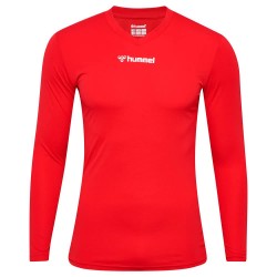 тениска,мъжки,тениски,hummel,essential,long,sleeve,t,shirt,red,(true,red)
