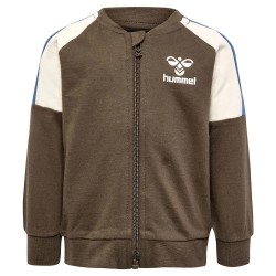 блуза,детски,блузи,hummel,herman,full,zip,sweatshirt,brown