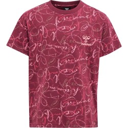 тениска,детски,тениски,hummel,merry,short,sleeve,t,shirt,red,(cordovan)