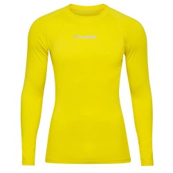 тениска,мъжки,тениски,hummel,performance,long,sleeve,t,shirt,blazing,yellow,(yellow)