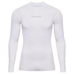 тениска,мъжки,тениски,hummel,performance,long,sleeve,t,shirt,white