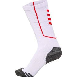 чорапи,мъжки,чорапи,hummel,pro,training,high,long,socks,white,true,red,(white)