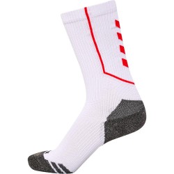чорапи,мъжки,чорапи,hummel,pro,training,low,short,socks,white,true,red,(white)