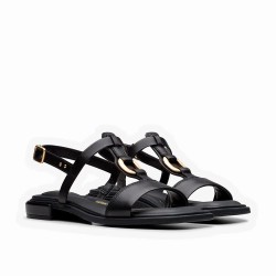 сандали,дамски,сандали,и,чехли,clarks,shoes,ariany,sling,sandals,black,leather,(black)