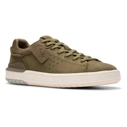 обувки,мъжки,маратонки,clarks,shoes,courtlite2,run,trainers,brown,(olive,nubuck)