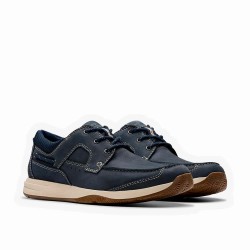 обувки,мъжки,обувки,clarks,shoes,sailview,lace,shoes,blue