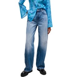 дънки,дамски,панталони,hugo,937,8,10266024,high,waist,jeans,blue