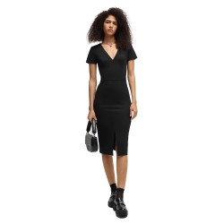 рокля,дамски,поли,и,рокли,hugo,kalamara,3,10251608,short,sleeve,midi,dress,black