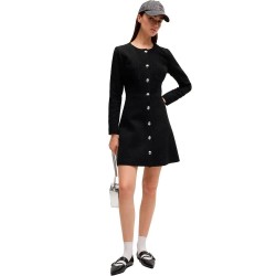 рокля,дамски,поли,и,рокли,hugo,karema,1,10266951,long,sleeve,short,dress,black