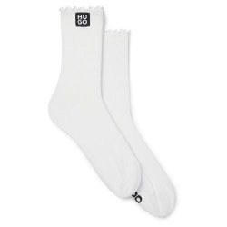 чорапи,дамски,чорапи,hugo,patch,10266903,socks,2,pairs,white,(white)