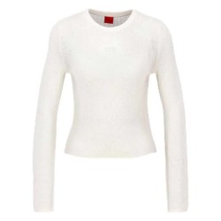 блуза,дамски,пуловери,дамски,плетени,дрехи,hugo,saisy,10270373,sweater,white