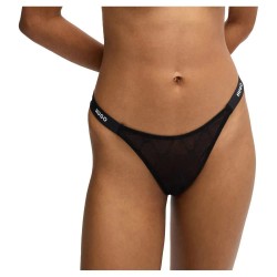 дамско,бельо,дамски,бикини,и,танкини,hugo,sporty,lace,10269332,thong,black,(black)