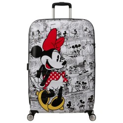 куфари,american,tourister,wavebreaker,disney,spinner,77,28,tsa,96l,trolley,bag,minnie,comics,white,(white)