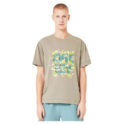 тениска,мъжки,тениски,oakley,b1b,coral,short,sleeve,t,shirt,boulder,green,(beige)