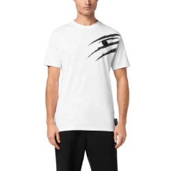 тениска,мъжки,тениски,philipp,plein,sport,scratch,short,sleeve,t,shirt,white,silver,(white)