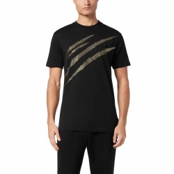 тениска,мъжки,тениски,philipp,plein,sport,studs,scratch,short,sleeve,t,shirt,black