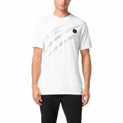 тениска,мъжки,тениски,philipp,plein,sport,studs,scratch,short,sleeve,t,shirt,white