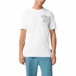 тениска,мъжки,тениски,philipp,plein,sport,tiger,short,sleeve,t,shirt,white,silver,(white)