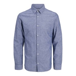 риза,с,дълъг,ръкав,мъжки,ризи,jack,&,jones,breeze,linen,blend,long,sleeve,shirt,faded,denim,(blue)