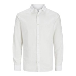 риза,с,дълъг,ръкав,мъжки,ризи,jack,&,jones,breeze,linen,blend,long,sleeve,shirt,white