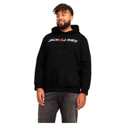 суичър,мъжки,пуловери,jack,&,jones,corp,old,logo,plus,size,hoodie,black,reg,fit,(black)