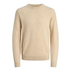 блуза,мъжки,пуловери,jack,&,jones,lambswool,sweater,silver,lining,melange