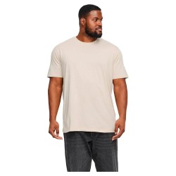 тениска,мъжки,тениски,jack,&,jones,organic,mel,plus,size,short,sleeve,t,shirt,moonbeam,melange,(beige)