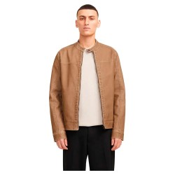 яке,мъжки,якета,jack,&,jones,warner,leather,jacket,brown,(safari,washed,pu)