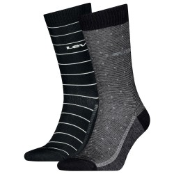 чорапи,мъжки,чорапи,levi´s,®,reg,cut,dobby,socks,2,pairs,black,grey,(black,combo)