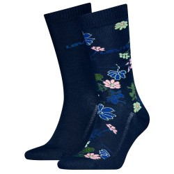 чорапи,мъжки,чорапи,levi´s,®,reg,cut,flower,socks,2,pairs,blue,combo,(blue)