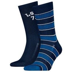 чорапи,мъжки,чорапи,levi´s,®,reg,cut,rugby,stripe,crew,socks,2,pairs,blue,(blue,combo)