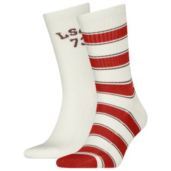 чорапи,мъжки,чорапи,levi´s,®,reg,cut,rugby,stripe,crew,socks,2,pairs,marshmellow,combo,(white)
