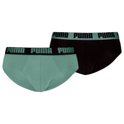 мъжко,бельо,puma,everyday,slips,2,units,green,black,(dark,sage,black)